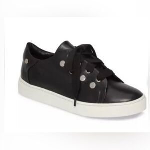 AGL Black Women's Sneakers with White Soles;Size 38. Super soft Italian leather!